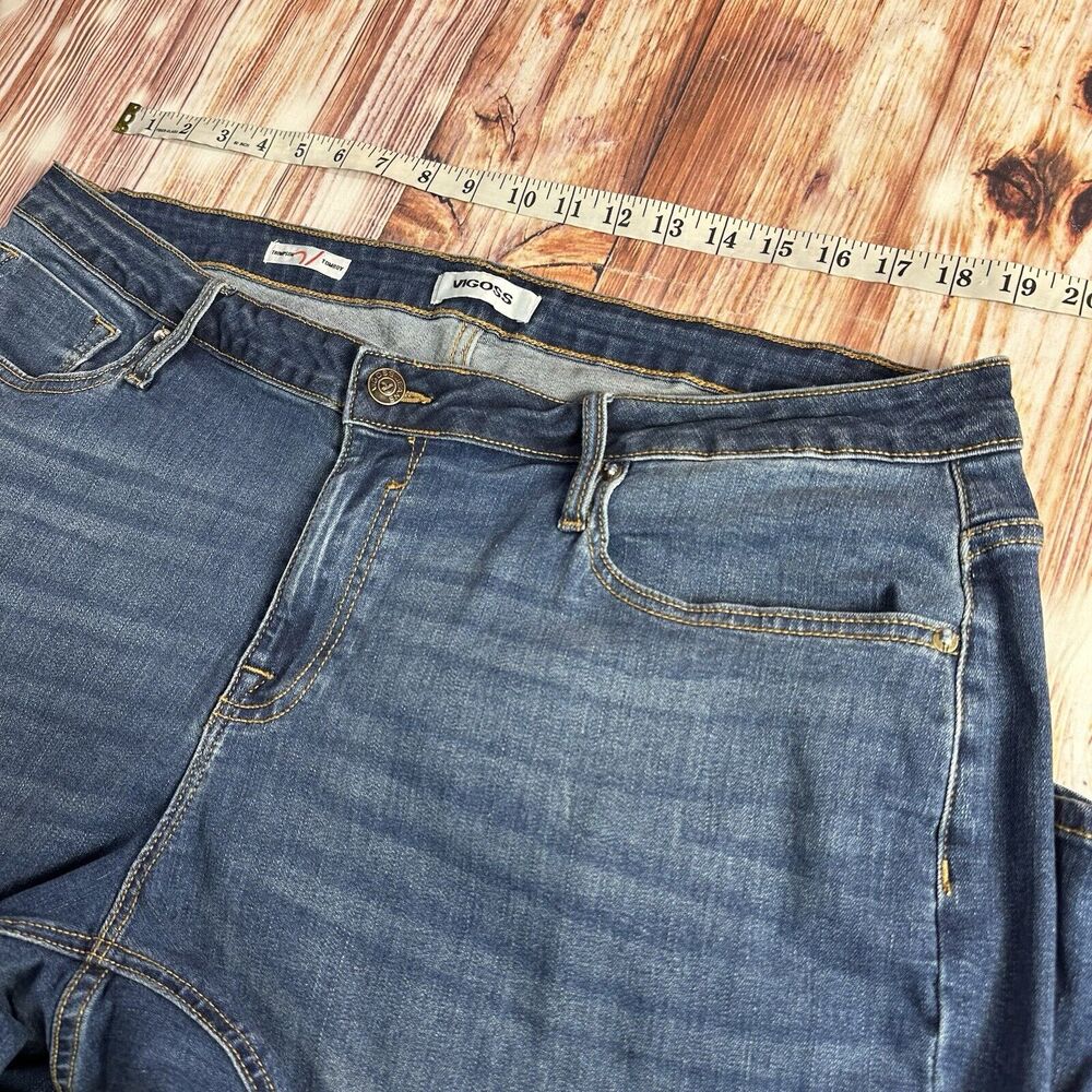Vigoss THOMPSON TOMBOY Size 20W High Rise Ankle Straight Jeans Denim Pants 38x28 - Picture 5 of 12